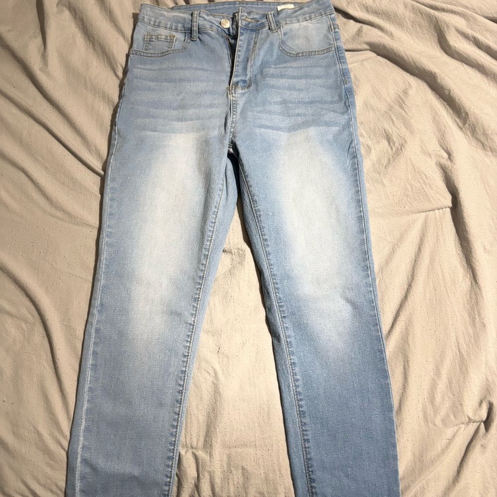 SHEIN Blue Skinny Jeans